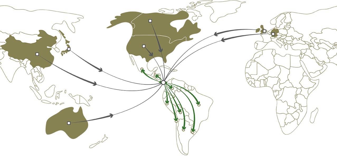 Localizacion geopolitica vuelos destinos panama