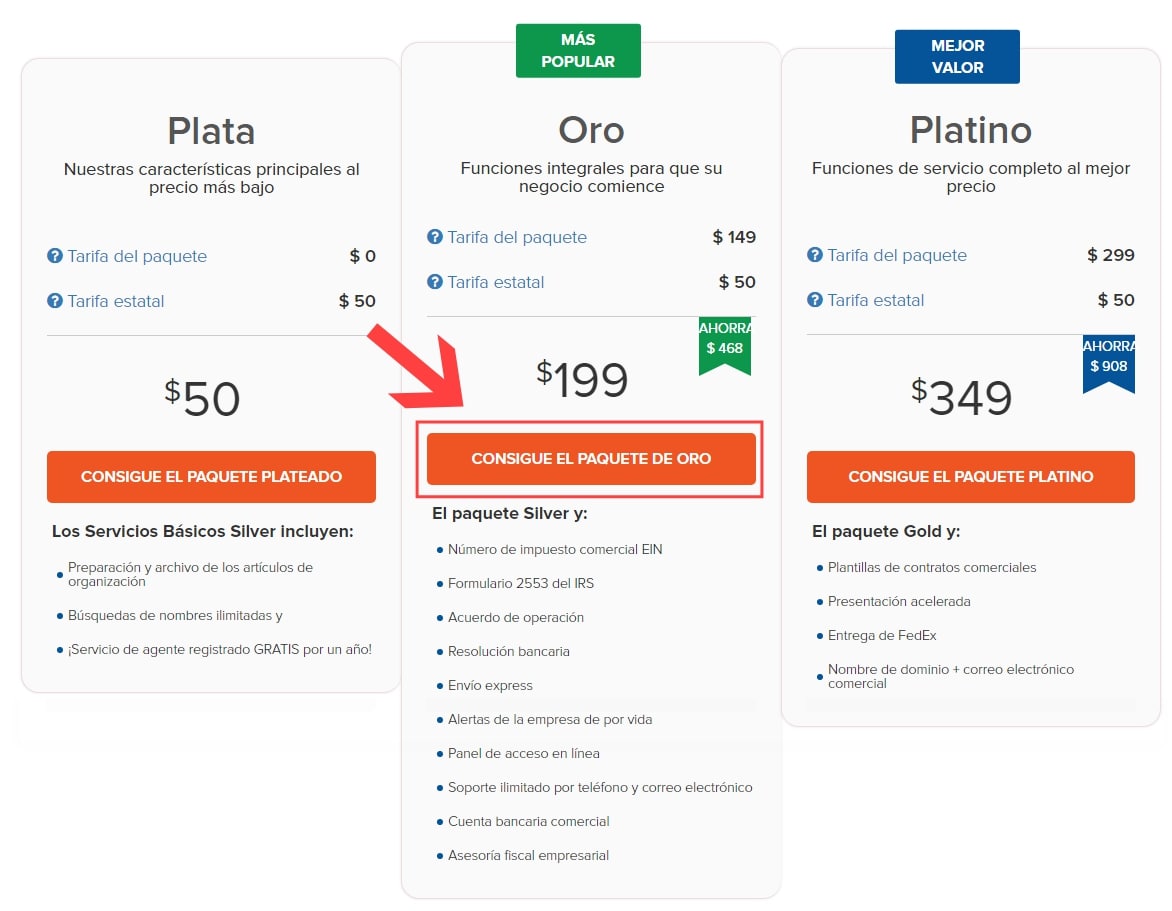 planes-precios-incfile-seleccionar-gold-llc